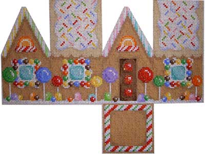 click here to view larger image of Gingerbread Cottage- Sprinkles (hand painted canvases)