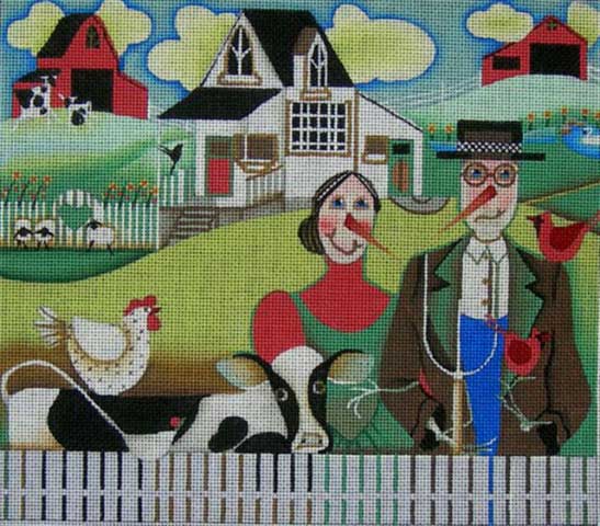 click here to view larger image of American Gothic (hand painted canvases)