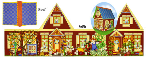 click here to view larger image of Harvest Garden House (hand painted canvases)