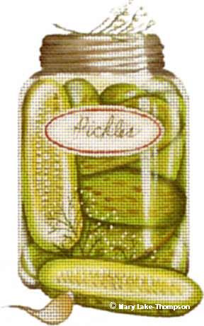 click here to view larger image of Pickles (hand painted canvases)