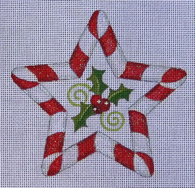 click here to view larger image of Peppermint Star (hand painted canvases)