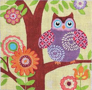 click here to view larger image of Little Hootie (hand painted canvases)