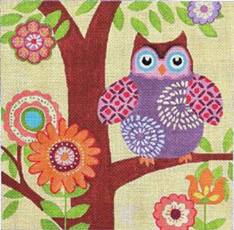 click here to view larger image of Hootie (hand painted canvases)
