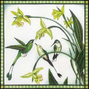 click here to view larger image of Hummingbirds (hand painted canvases)