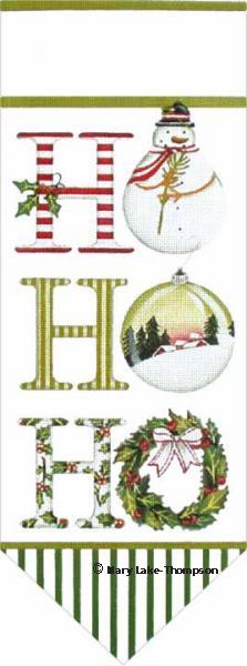 click here to view larger image of Ho Ho Ho Banner (hand painted canvases)