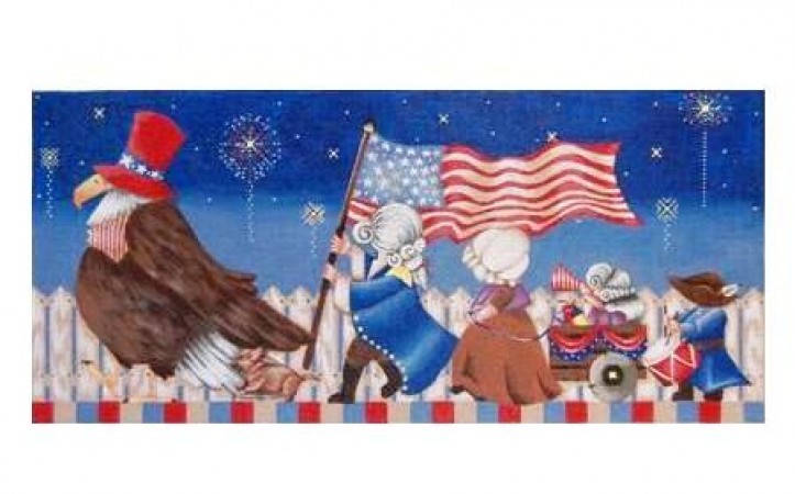 click here to view larger image of 4th of July March - 18ct (hand painted canvases)
