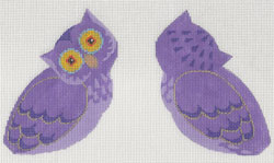 click here to view larger image of Halloween Owl (Clip on) (hand painted canvases)