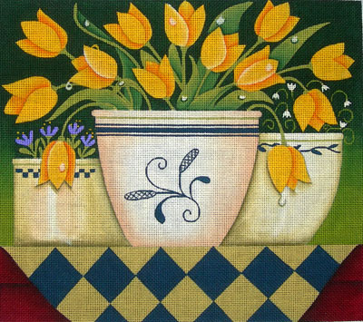 click here to view larger image of Yellow Tulips (hand painted canvases)