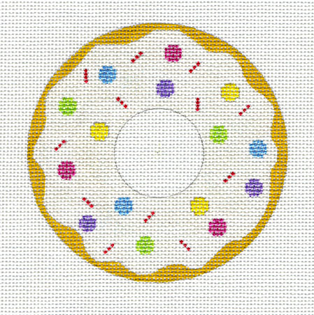 click here to view larger image of Donut With Sprinkles (hand painted canvases)
