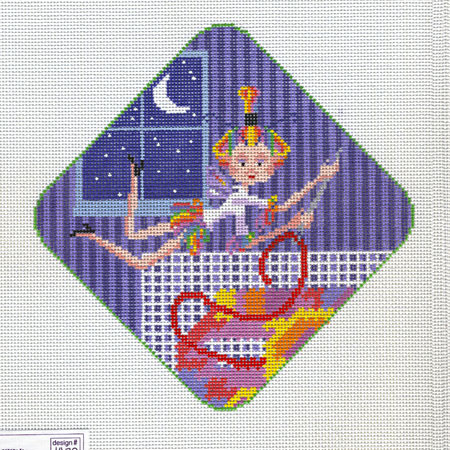 click here to view larger image of Needlepoint Pixie w/Stitch Guide (hand painted canvases)