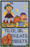 click here to view larger image of Trick or Treatie Sweetie (hand painted canvases)