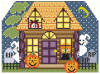 click here to view larger image of Spookys Halloween House  (hand painted canvases)