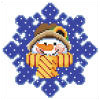 click here to view larger image of Melvina the Snow Woman (hand painted canvases)