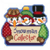 click here to view larger image of Snowman Collector (hand painted canvases)