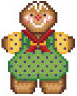 click here to view larger image of Green Gingerbread Boy (hand painted canvases)