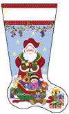 click here to view larger image of Santa and the Sleigh (hand painted canvases)