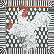 click here to view larger image of Two Chickens (hand painted canvases)