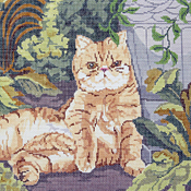 click here to view larger image of Scarlet The Cat (hand painted canvases)