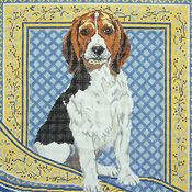 click here to view larger image of Beagle (hand painted canvases)