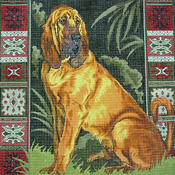 click here to view larger image of Bloodhound, The (hand painted canvases)