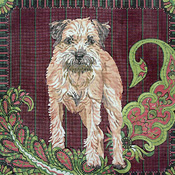 click here to view larger image of Border Terrier (hand painted canvases)