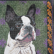 click here to view larger image of Boston Terrier (hand painted canvases)