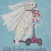 click here to view larger image of Late for Her Own Wedding (hand painted canvases)