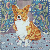 click here to view larger image of Corgi (hand painted canvases)