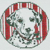 click here to view larger image of Dalmatian Ornament (hand painted canvases)