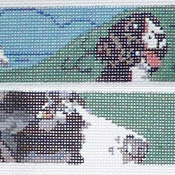 click here to view larger image of English Springer Spaniel Belt (hand painted canvases)