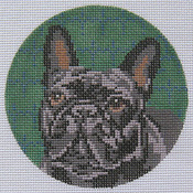 click here to view larger image of French Bulldog (hand painted canvases)