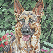 click here to view larger image of German Shepherd (hand painted canvases)