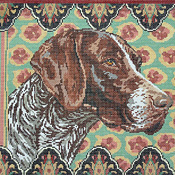 click here to view larger image of German Shorthair/Head (hand painted canvases)