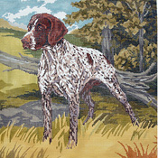 click here to view larger image of German Shorthair/Full Dog (hand painted canvases)
