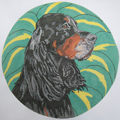 click here to view larger image of Gordon Setter (hand painted canvases)