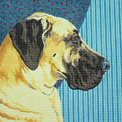 click here to view larger image of Great Dane/Uncropped Ears (hand painted canvases)