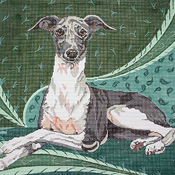 click here to view larger image of Italian Greyhound (hand painted canvases)
