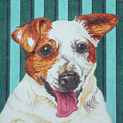 click here to view larger image of Jack Russell Terrier (hand painted canvases)