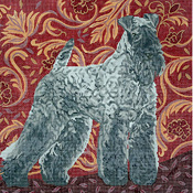 click here to view larger image of Kerry Blue Terrier (hand painted canvases)
