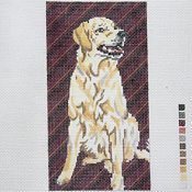 click here to view larger image of Yellow Lab EGC (hand painted canvases)