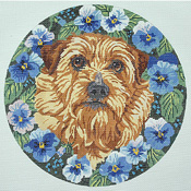 click here to view larger image of Norfolk Terrier (hand painted canvases)