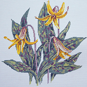 click here to view larger image of Trout Lily (hand painted canvases)