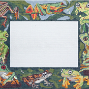 click here to view larger image of Frogs Frame (hand painted canvases)