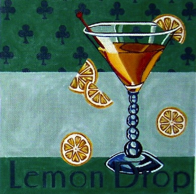 click here to view larger image of Lemon Drop (hand painted canvases)