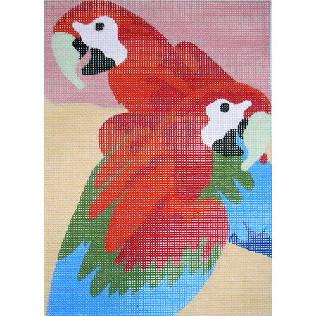 click here to view larger image of Parrots (hand painted canvases)