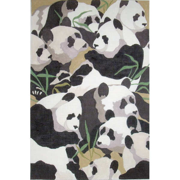 click here to view larger image of Pandas (hand painted canvases)