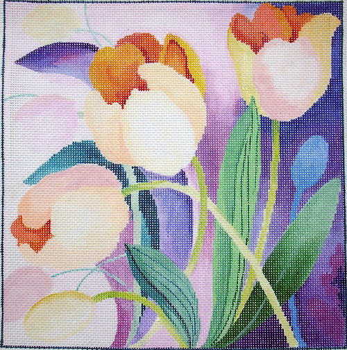 click here to view larger image of Tulips Watercolor (hand painted canvases)