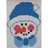 click here to view larger image of Stocking Cap Snowman Face (hand painted canvases)