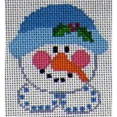 click here to view larger image of Sunday Hat Snowlady Face (hand painted canvases)