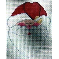 click here to view larger image of Bell Floppy Hat Santa Face (hand painted canvases)